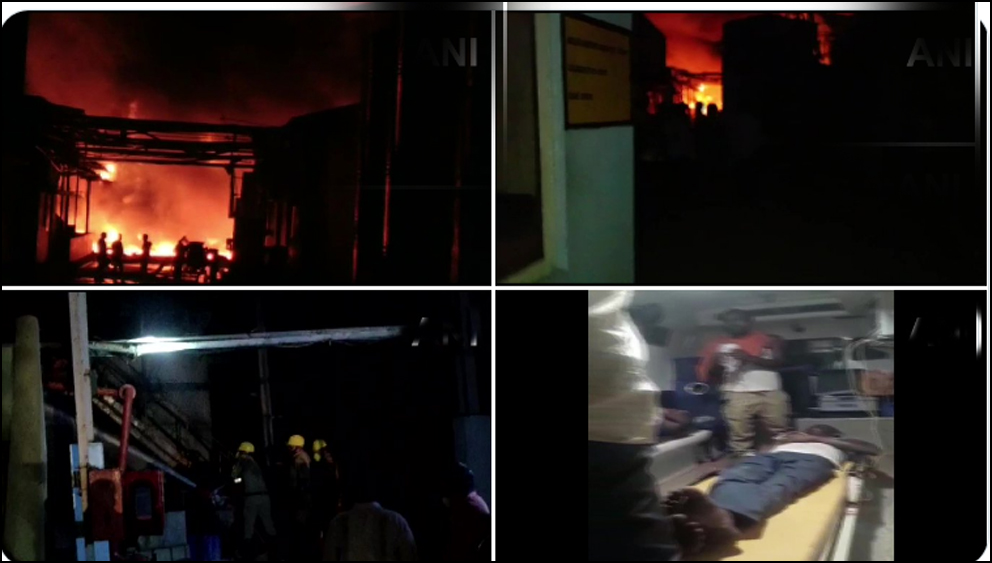 ஆந்திராவில் ரசாயன ஆலையில் ஏற்பட்ட தீ விபத்தில் 6 பேர் பலி… ஏராளமானோர் படுகாயம்…