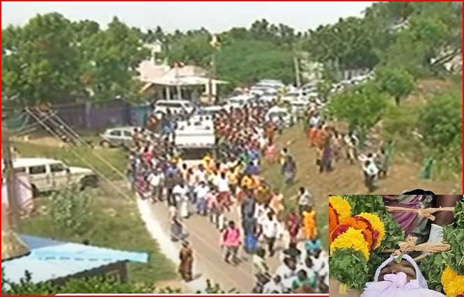 கள்ளக்குறிச்சி மாணவியின் இறுதி ஊர்வலம் தொடங்கியது…