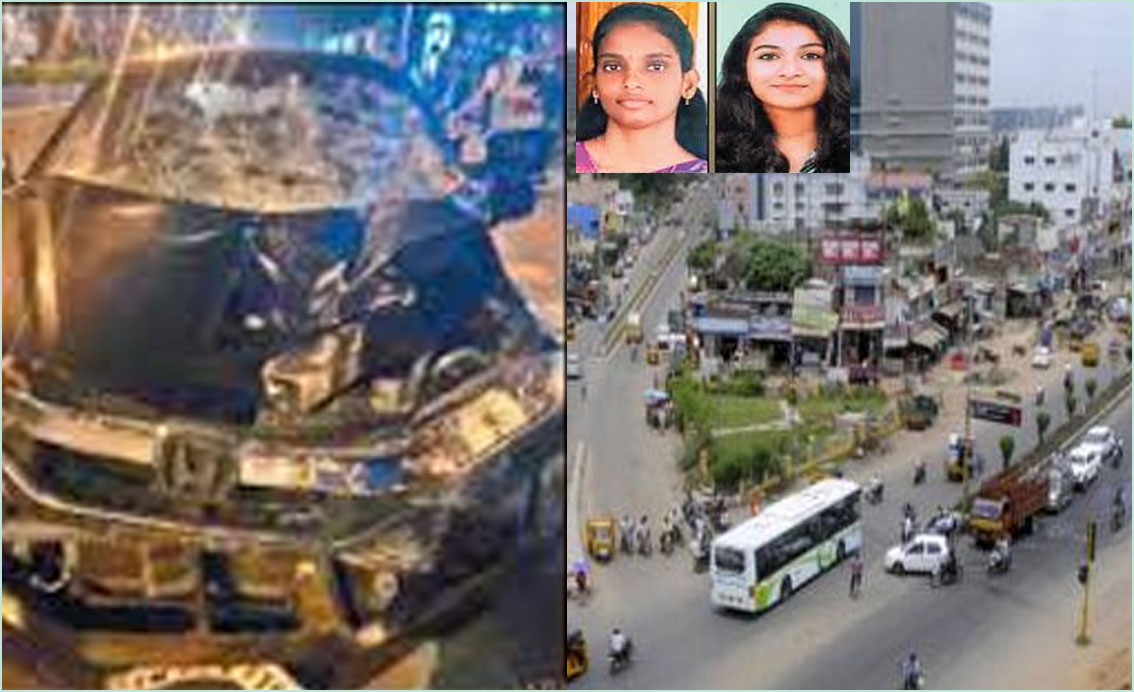 மதுபோதையில் கார் மோதி இரண்டு இளம்பெண் மென்பொறியார்கள் உயிரிழப்பு… பிரபல ஓட்டல் அதிபரின் 20வயது மகன் கைது…