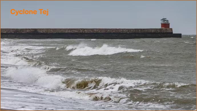 தென்மேற்கு அரபிக் கடலில் உருவானது ‘தேஜ்’ புயல் –  தமிழ்நாட்டில் 26ந்தேதிவரை மழைக்கு வாய்ப்பு…