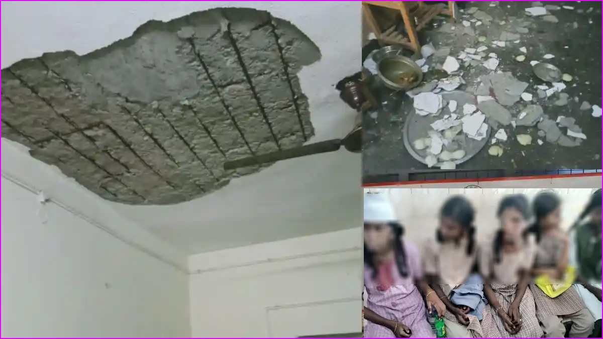 மகளிர் விடுதி மேற்கூரை இடிந்து விழுந்து மாணவிகள் உள்பட 7 பேர் காயம்….! இது பழனி ஆயக்குடி சம்பவம்…