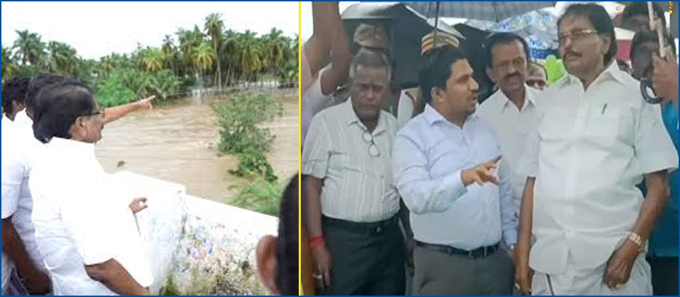 அரசு விழிப்புடன் மீட்பு பணிகளை துரிதப்படுத்தி வருகிறது! தெனகாசியில் ஆய்வு செய்த அமைச்சர் கேகேஎஸ்எஸ்ஆர் தகவல்..