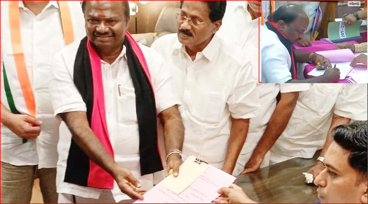  ஈரோடு கிழக்கு இடைத்தேர்தல்: திமுக வேட்பாளர் சந்திரகுமார் வேட்புமனு தாக்கல்!