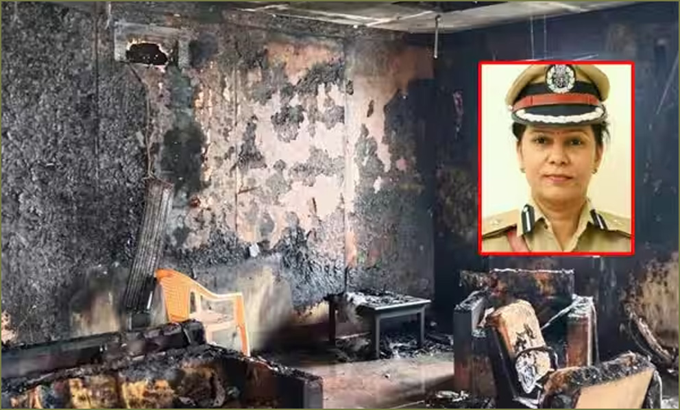 காவலர்கள் பணி நியமன ஊழல் என கூறிய ஐபிஎஸ் அதிகாரி கல்பனா நாயக் அறை தீ வைத்து எரிப்பு?  பரபரப்பு…