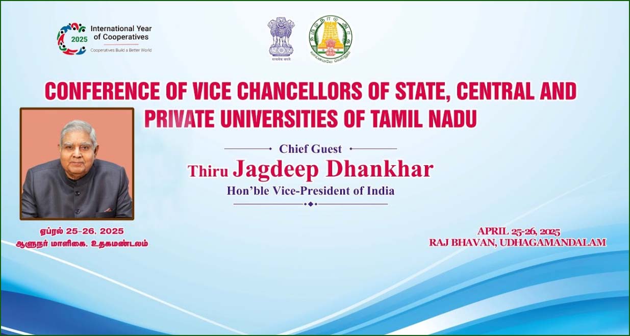 துணைவேந்தர்கள் மாநாட்டில் 34 பல்கலைக்கழக பிரதிநிதிகள் பங்கேற்பு! ஆளுநர் மாளிகை தகவல்…