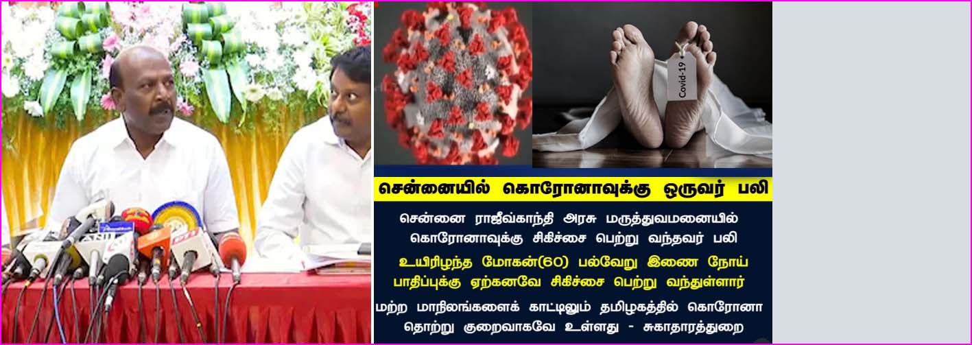 கொரோனா தொற்றால் ஒருவர் பலி! அமைச்சர் மா.சுப்பிரமணியம் விளக்கம்…