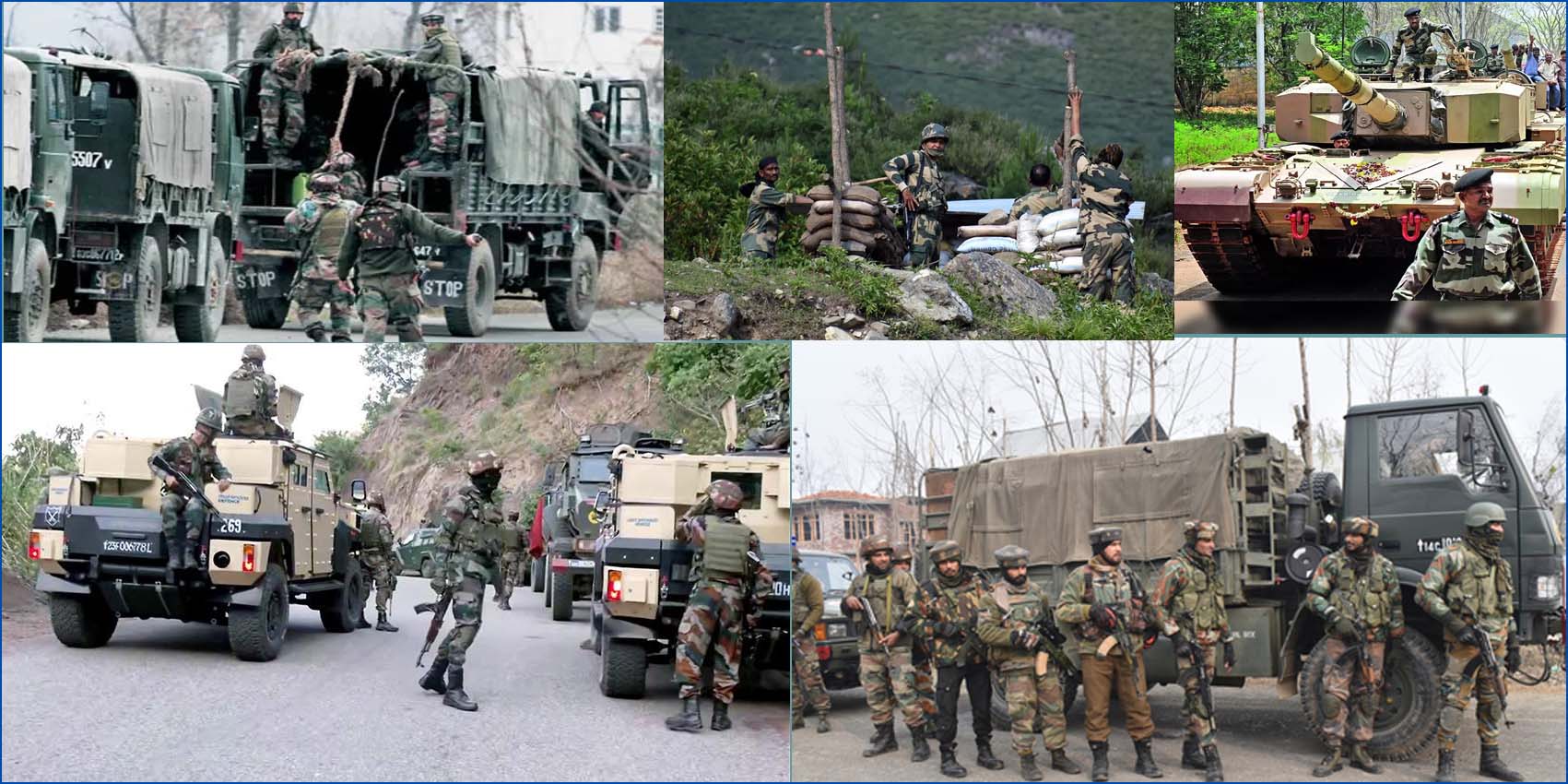 இந்தியா பாக். எல்லை பகுதிகளில்  ராணுவம்  குவிப்பு! பாகிஸ்தானில் பதற்றம்