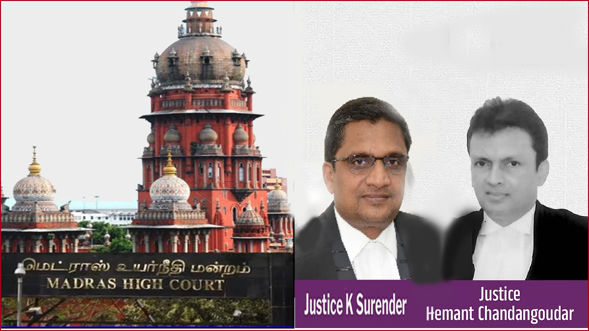 சென்னை உயர்நீதிமன்றத்துக்கு  இரண்டு புதிய நீதிபதிகள் நியமனம்