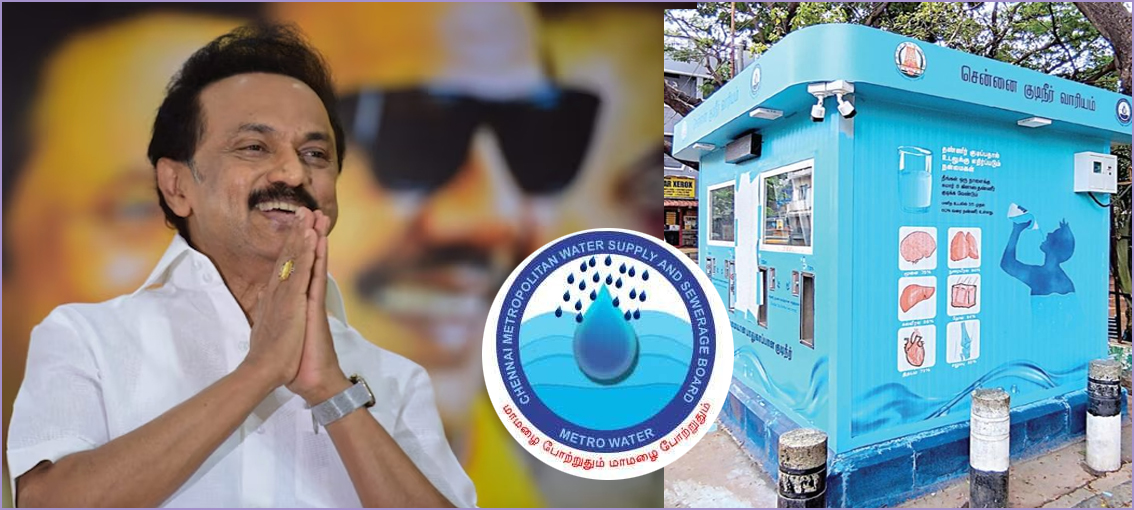 சென்னையில் 50 இடங்களில் சுத்திகரிக்கப்பட்ட இலவச குடிநீர் மையங்கள்! சென்னை குடிநீர்வாரியம் தகவல்