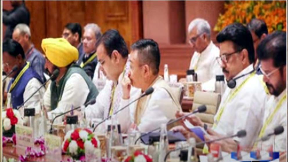 நிதி ஆயோக் கூட்டத்தில்  திராவிட மாடல் அரசின் திட்டங்களை பட்டியலிட்ட முதலமைச்சர் மு.க.ஸ்டாலின்!