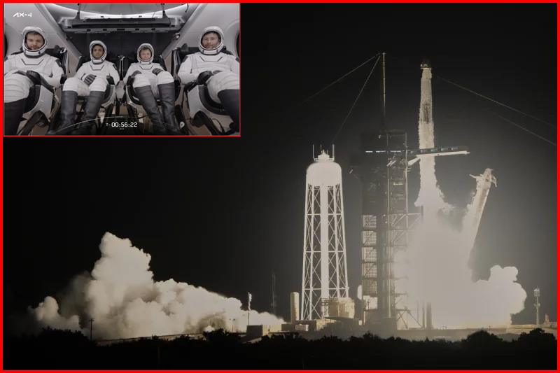 இந்திய விண்வெளி வீரர்  சுபான்ஷு சுக்லா உடன் வெற்றிகரமாக விண்ணில் பாய்ந்தது ஸ்பேஸ்எக்ஸ்  டிராகன் விண்கலம்…! விஞ்ஞானிகள் மகிழ்ச்சி….