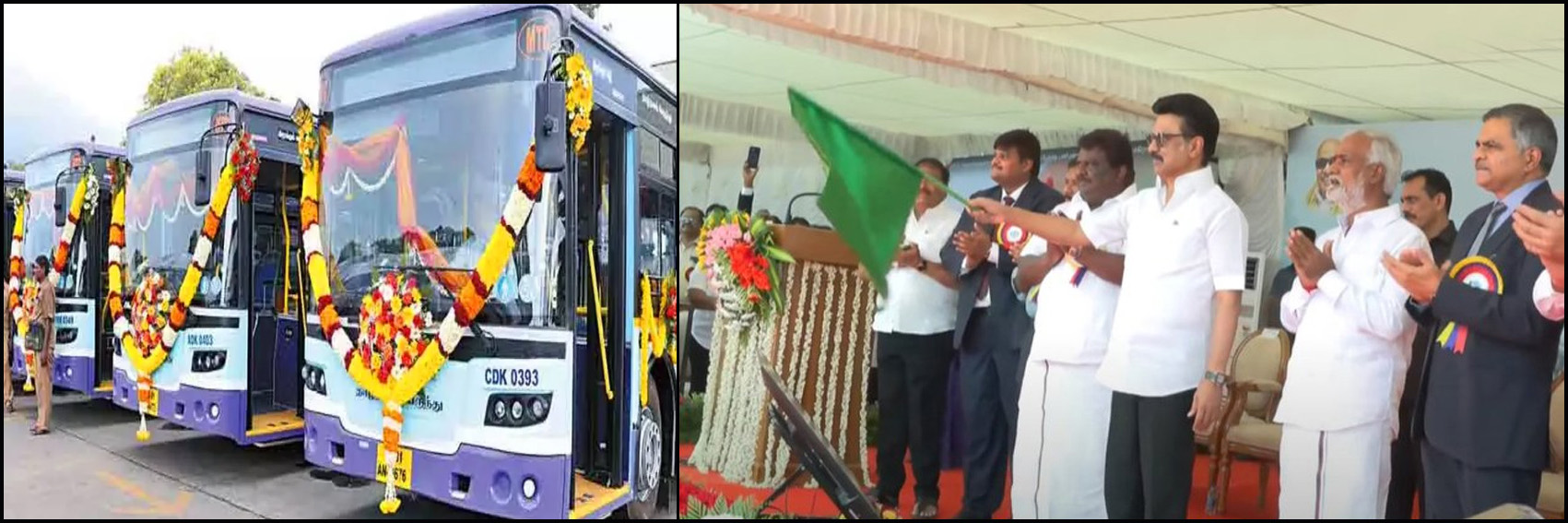 சென்னையில் ரூ.207 கோடியில் 120 புதிய மின்சாரப் பேருந்து சேவைகளை தொடங்கி வைத்தார் முதலமைச்சர் ஸ்டாலின்…