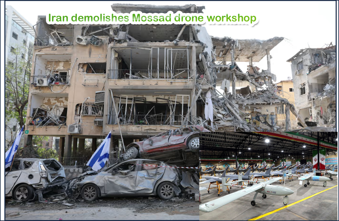 இஸ்ரேலிய மூன்று மாடி ட்ரோன் உற்பத்தி பட்டறை தெஹ்ரானில் கண்டுபிடிப்பு! ஈரான் அதிர்ச்சி….