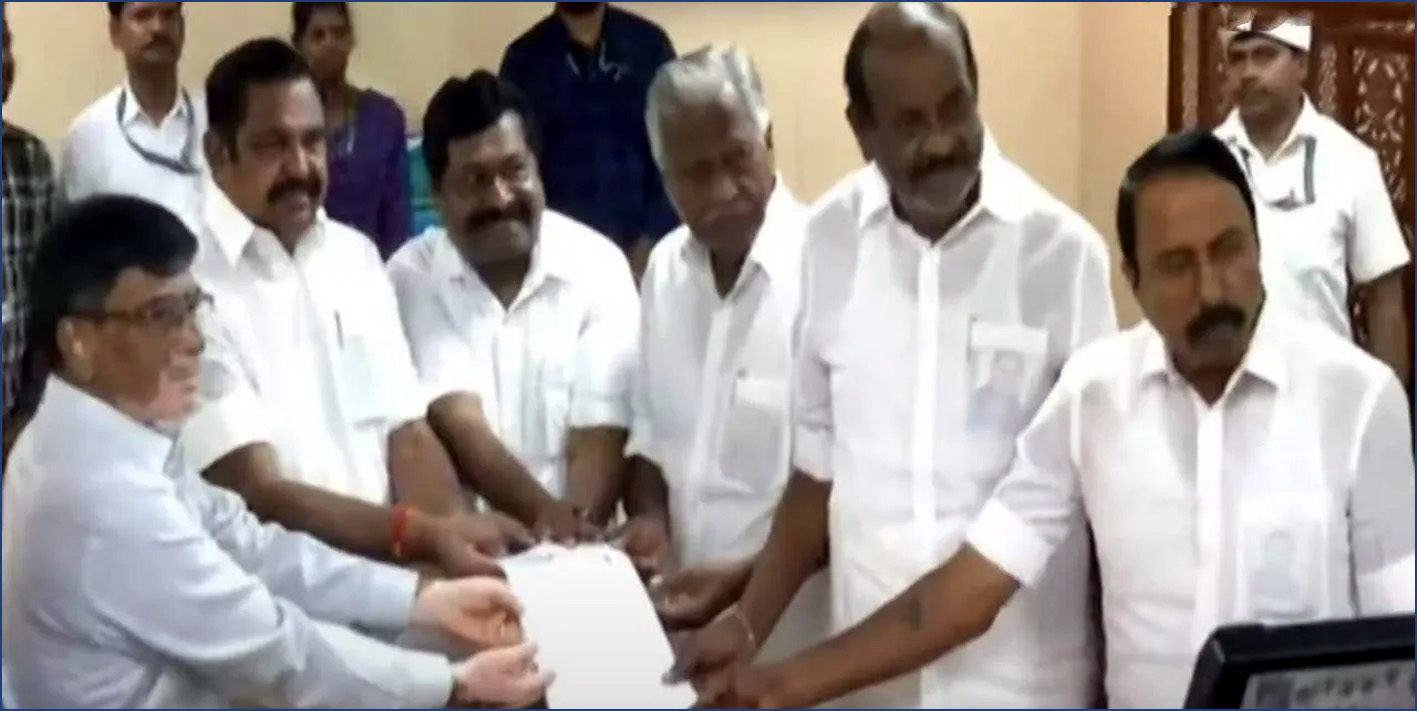 மாநிலங்களவை தேர்தல்: எடப்பாடி முன்னிலையில் அதிமுக வேட்பாளர்கள் வேட்புமனு தாக்கல்…