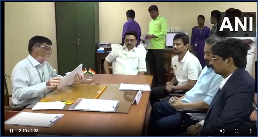 மாநிலங்களவை தேர்தல்: திமுக வேட்பாளர்கள் மற்றும் கமல்ஹாசன் முதல்வர் முன்னிலையில் வேட்புமனு தாக்கல்… வீடியோ