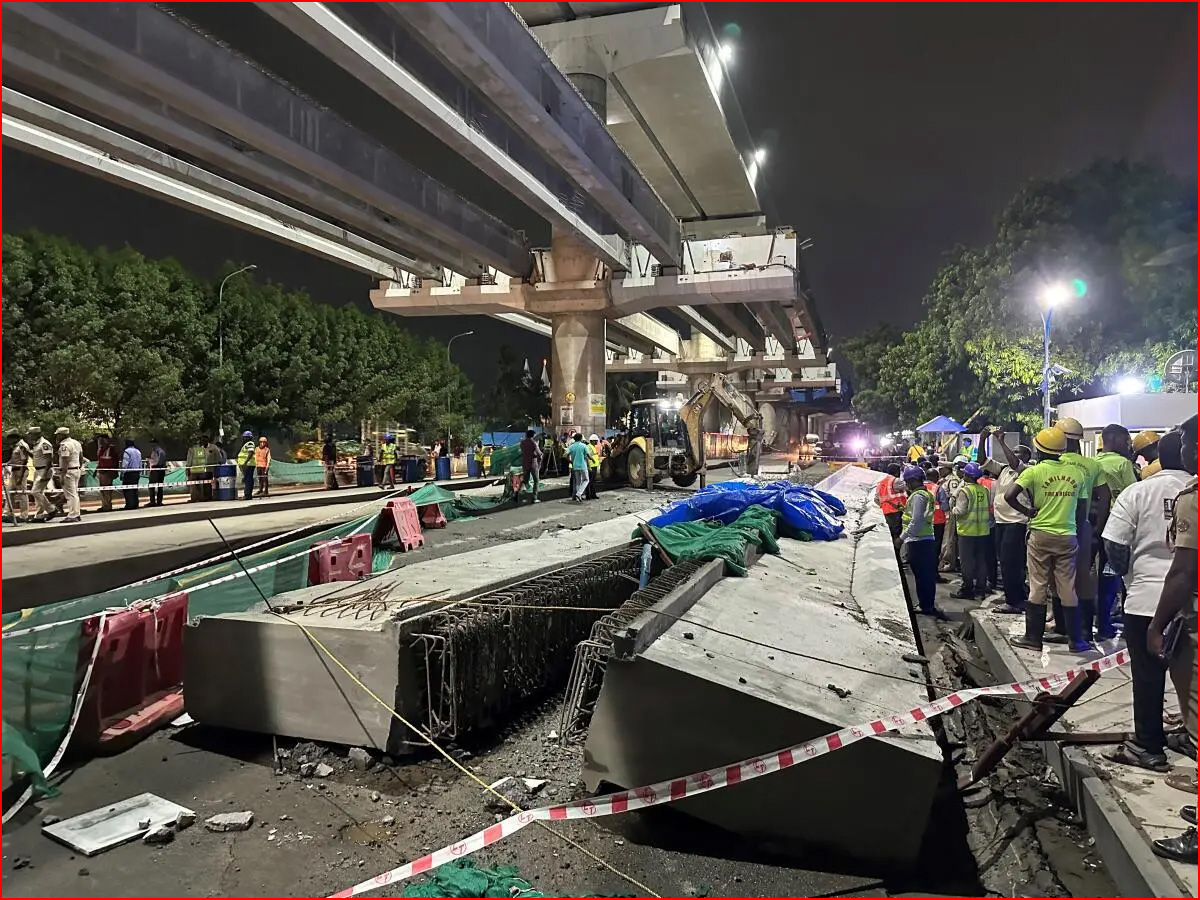 ராமாபுரம் விபத்து:  மெட்ரோ பணிகளை மேற்கொண்டு வரும் L&T நிறுவனத்திற்கு 1 கோடி அபராதம்….