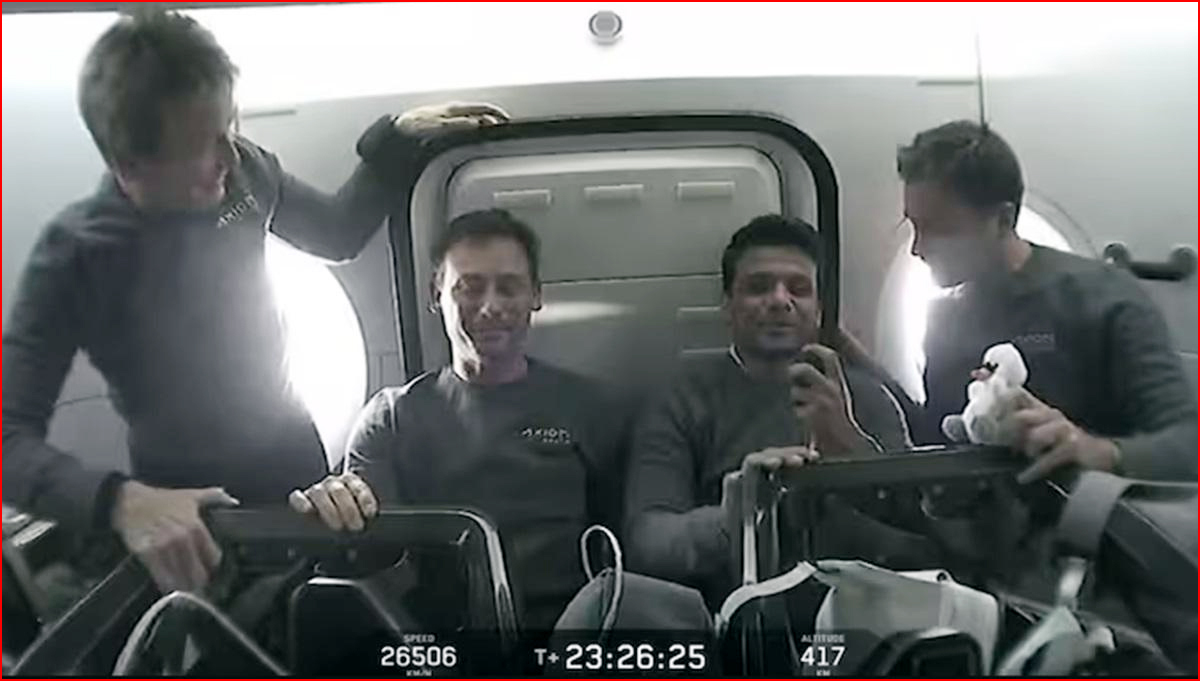 குழந்தையைப் போல உணர்கிறேன்: விண்வெளியில் டிராகன் விண்கலத்தில் இருந்து நேரலையில் பேசிய சுபான்ஷு சுக்லா….