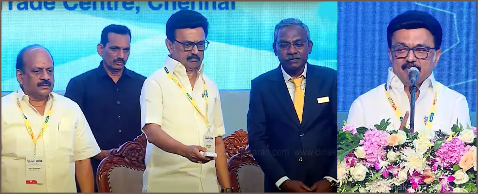 தமிழ்நாட்டில் 14 தொழிற்பேட்டைகள் – 6லட்சம் பெண் தொழிலாளர்கள்: சென்னையில் 16ஆவது சர்வதேச இயந்திர கருவிகள் கண்காட்சியை தொடங்கி வைத்தார் முதலமைச்சர் மு.க.ஸ்டாலின்