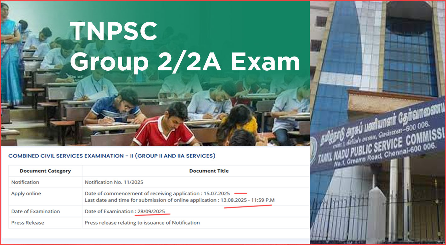 645 பணியிடங்கள்: குரூப் 2, 2ஏ பணியிடங்களுக்கான தேர்வு அறிவிப்பை வெளியிட்டது டிஎன்பிஎஸ்சி…