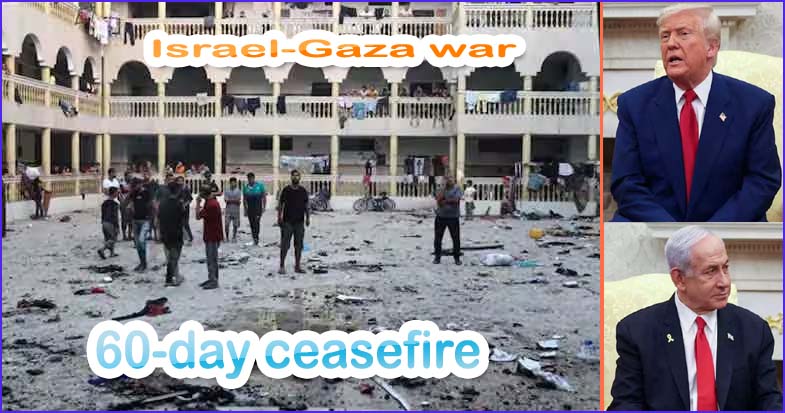 60 நாள் போர் நிறுத்தத்துக்கு இஸ்ரேல் ஒப்புதல்! அமெரிக்க அதிபர் டிரம்ப் தகவல்