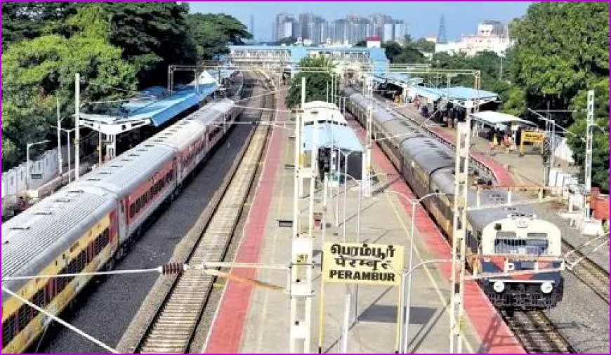 புதிய முனையாக மாறுகிறது பெரம்பூர்:  மேலும் இரண்டு ரயில் பாதைஅமைக்க  ரயில்வே வாரியம் ஒப்புதல்