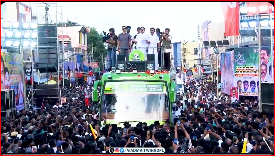 அதிமுக ஆட்சியில் விவசாயிகளுக்கு ரூ.16 ஆயிரம் கோடி பயிா் இழப்பீடு வழங்கினோம்! எடப்பாடி பழனிச்சாமி