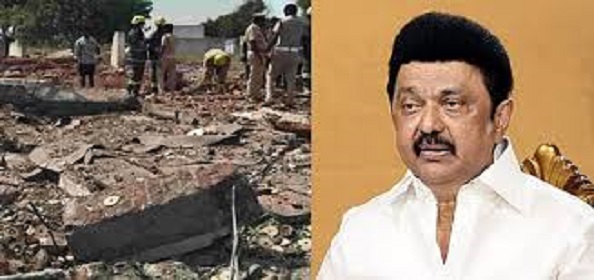 சாத்தூர் பட்டாசு ஆலை வெடி விபத்தில் 7 பேர் மரணம் : முதல்வர் நிவாரணம்