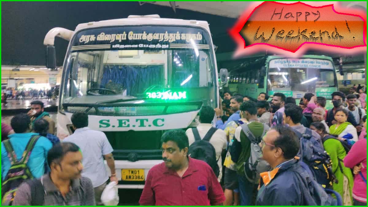 வார விடுமுறை: 940 சிறப்புப் பேருந்துகள் இயக்கப்படுவதாக அரசு போக்குவரத்து கழகம் அறிவிப்பு…