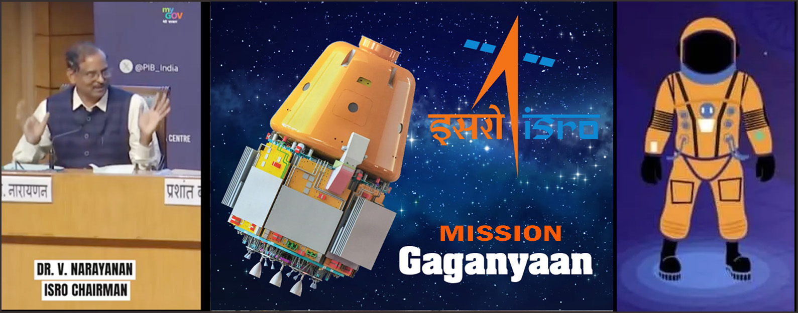 இந்தியாவின் முதல் மனிதர்களை அனுப்பும் விண்வெளிப் பயணமான ககன்யான்  சோதனைபயணம்  டிசம்பரில்….! இஸ்ரோ தலைவர்