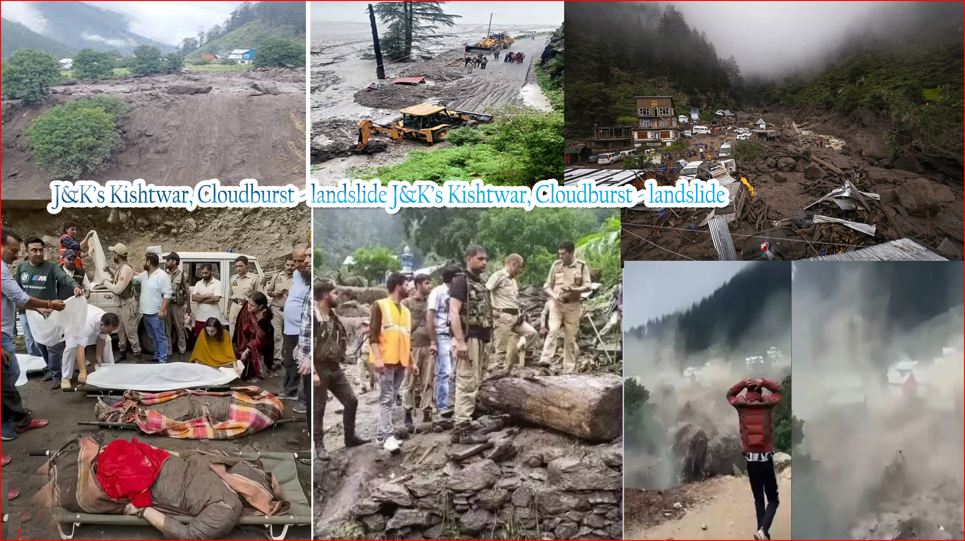 ஜம்மு காஷ்மீரில் மேகவெடிப்பால் ஏற்பட்ட நிலச்சரிவு – பலி எண்ணிக்கை 60 ஆக உயர்வு!