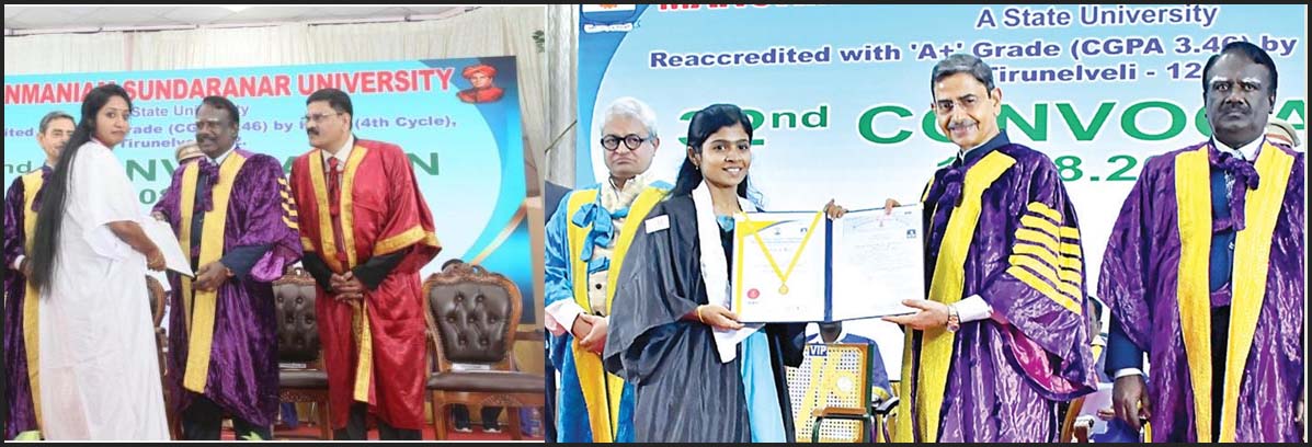 ஆளுநரிடம் பட்டம் பெற மறுத்த திமுக பிரமுகர் மனைவி -நெல்லை  மனோன்மணியம் சுந்தரனார் பல்கலையில்  739 பேருக்கு பட்டம் வழங்கினார் ஆளுநர் ரவி