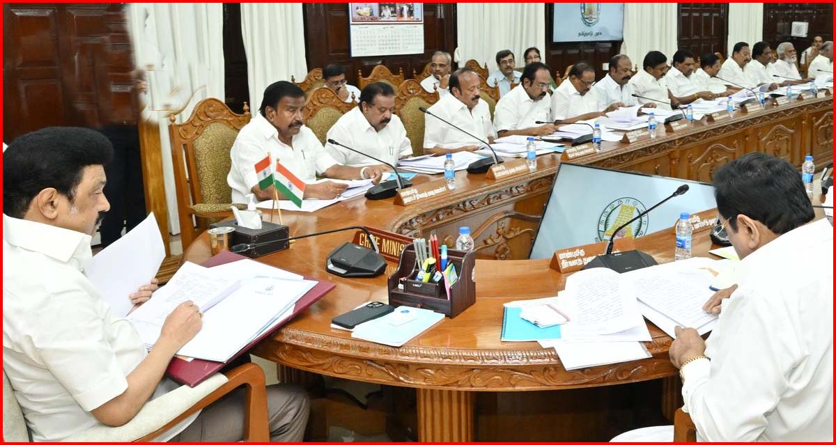முதலமைச்சர் மு.க.ஸ்டாலின் தலைமையில் இன்று காலை கூடுகிறது தமிழக அமைச்சரவை கூட்டம் …
