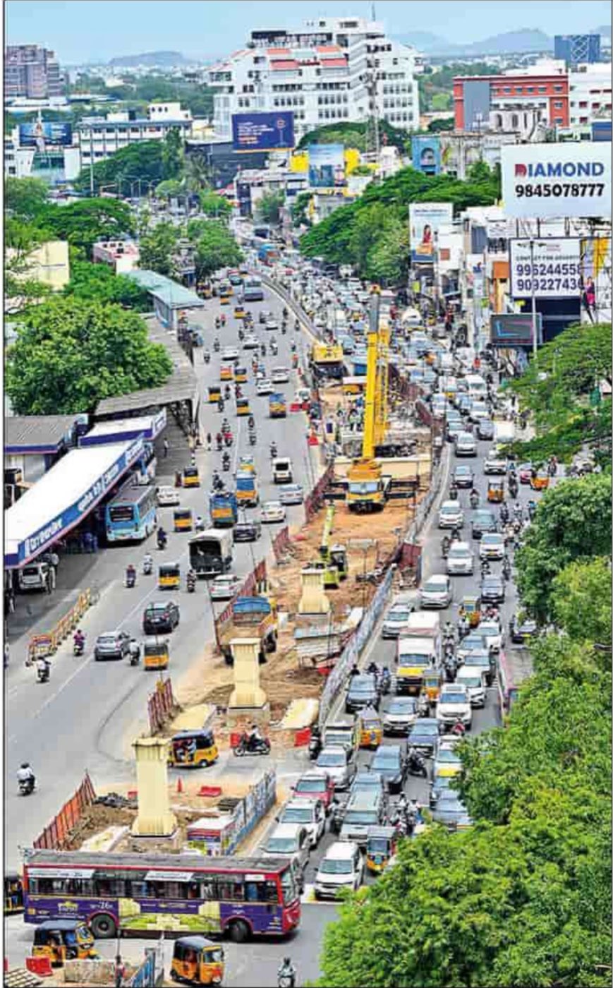 அண்ணா சாலையில் போக்குவரத்து மாற்றம் வாகன ஓட்டிகள் அவதி…