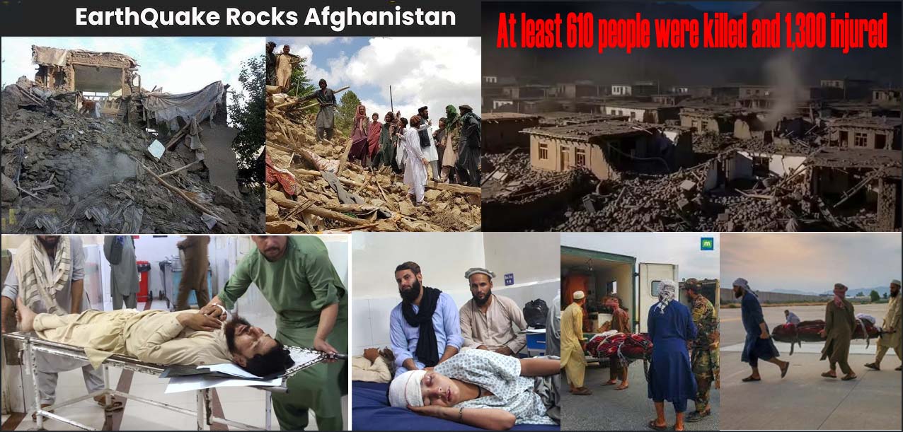ஆப்கானிஸ்தானில் பயங்கர நிலநடுக்கம் –  பல கட்டிடங்கள் இடிந்து தரைமட்டம் – பலி எண்ணிக்கை 600ஐ தாண்டியது…