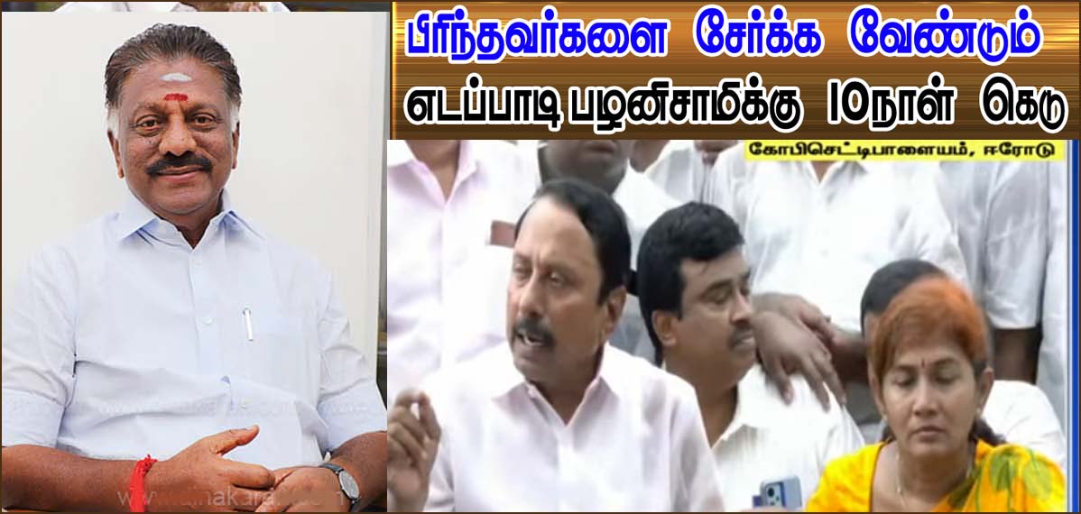 செங்கோட்டையனின் முயற்சி வெற்றி பெற இறைவனை வேண்டுகிறேன்! ஓ.பன்னீர்செல்வம்