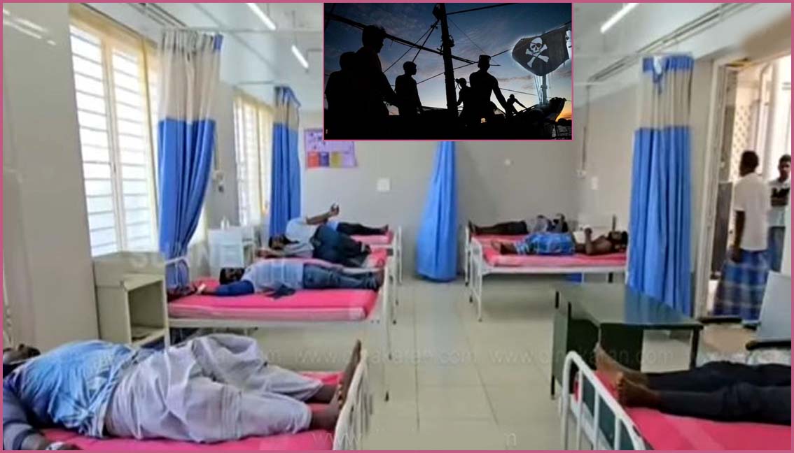 தமிழக மீனவர்கள்மீது  இலங்கை கடற்கொள்ளையர்கள்  தாக்குதல்!  11 மீனவர்களுக்கு அரிவாள் வெட்டு