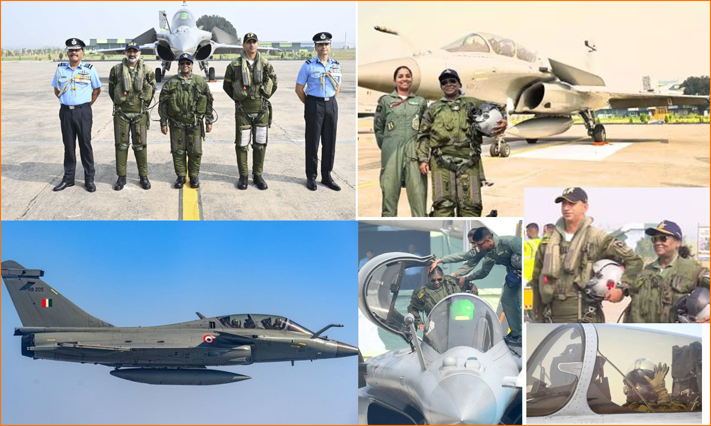 ரஃபேல் போர்  விமானத்தில் பறந்தார் குடியரசுத் தலைவர் திரௌபதி முர்மு!