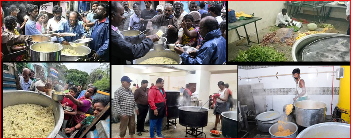 வடகிழக்கு பருவமழை:  கடந்த 6 நாட்களில் 4.12 லட்சம் பேருக்கு உணவு வழங்கப்பட்டுள்ளதாக தமிழக அரசு தகவல்