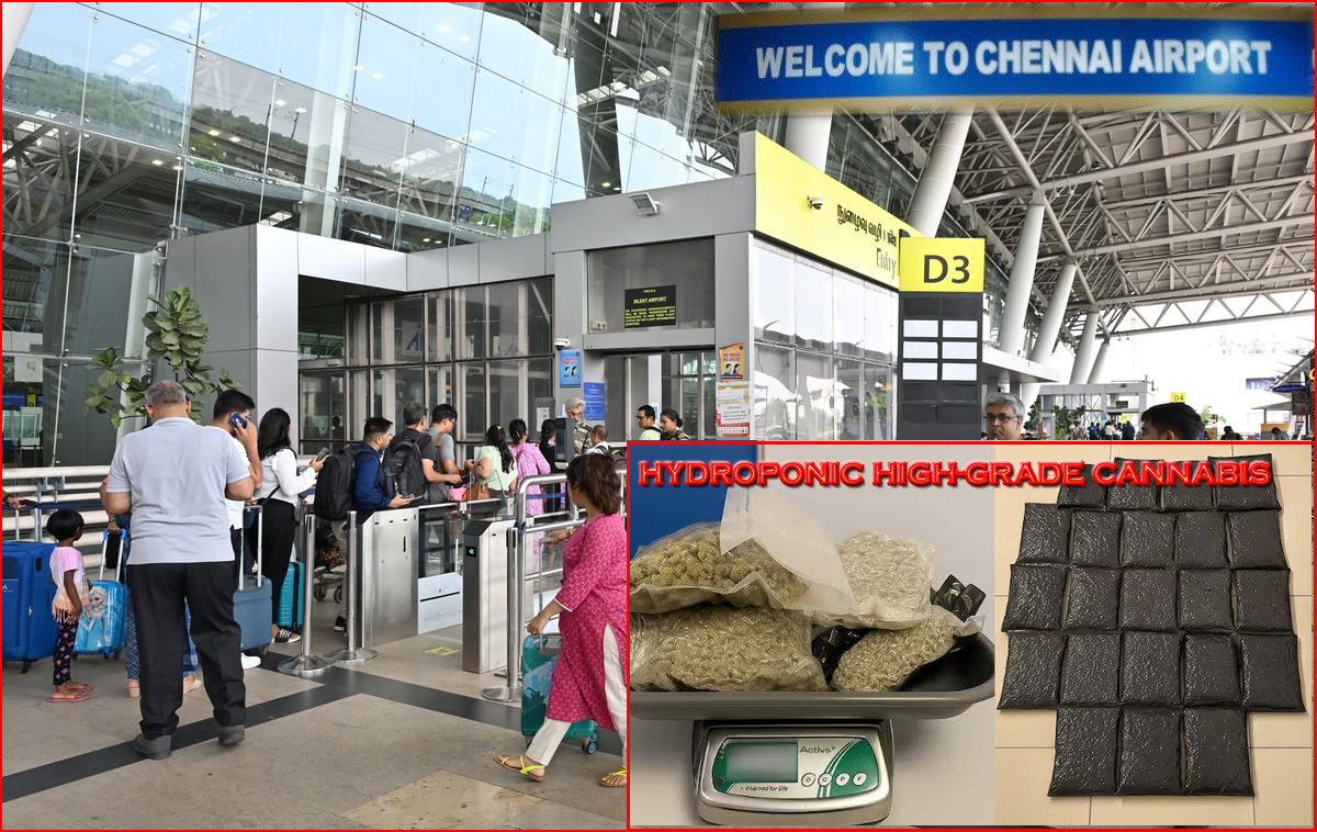 சென்னை விமான நிலையத்தில் ரூ. 9.5 கோடி மதிப்புள்ள கஞ்சா  சாக்லெட் பறிமுதல்