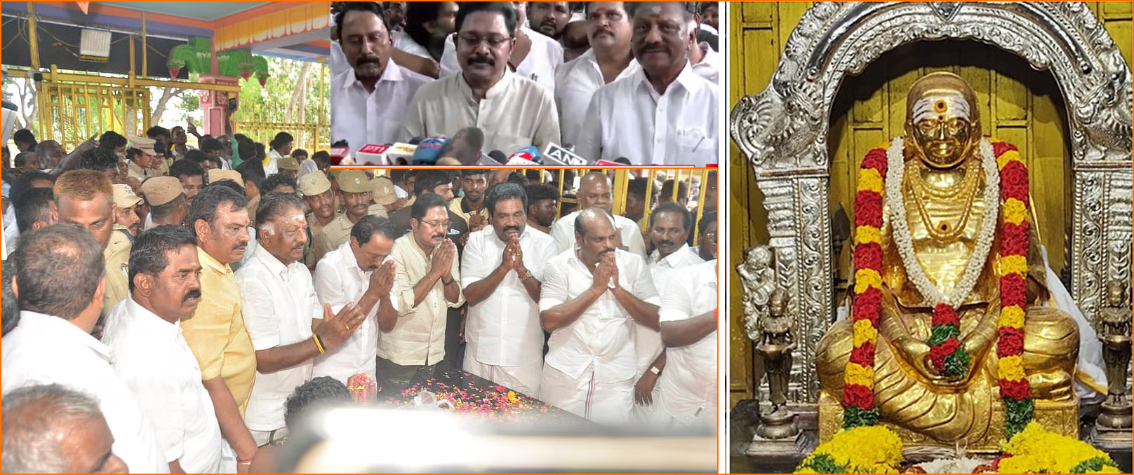 எடப்பாடி பழனிசாமியை வீழ்த்துவதற்காகவே ஒன்றிணைந்து உள்ளோம்! ஓபிஎஸ், செங்கோட்டையன், டிடிவி கூட்டாக பேட்டி!