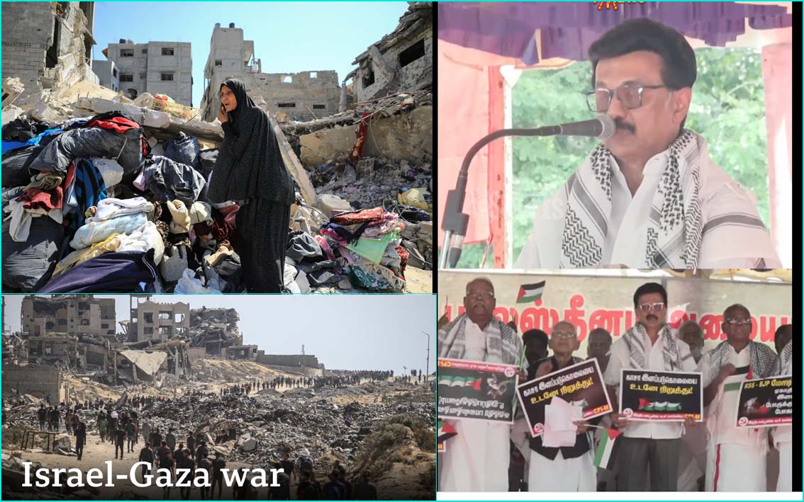 சட்டப்பேரவை கூட்டத்தொடரில் காசா இனப்படுகொலையை கண்டித்து தீர்மானம்! சிபிஎம்  ஆர்ப்பாட்டத்தில்  முதல்வர் மு.க.ஸ்டாலின் தகவல்