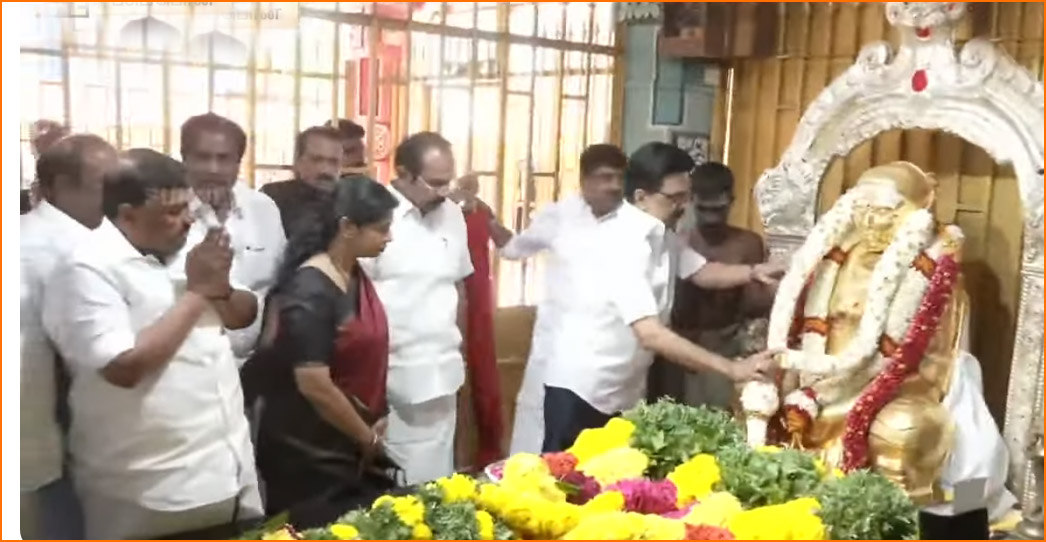 பசும்பொன்னில் ரூ.3 கோடியில் முத்துராமலிங்கத் தேவர் பெயரில் திருமண மண்டபம்! தேவர் நினைவிடத்தில் மரியாதை செலுத்தி முதல்வர் ஸ்டாலின் அறிவிப்பு…