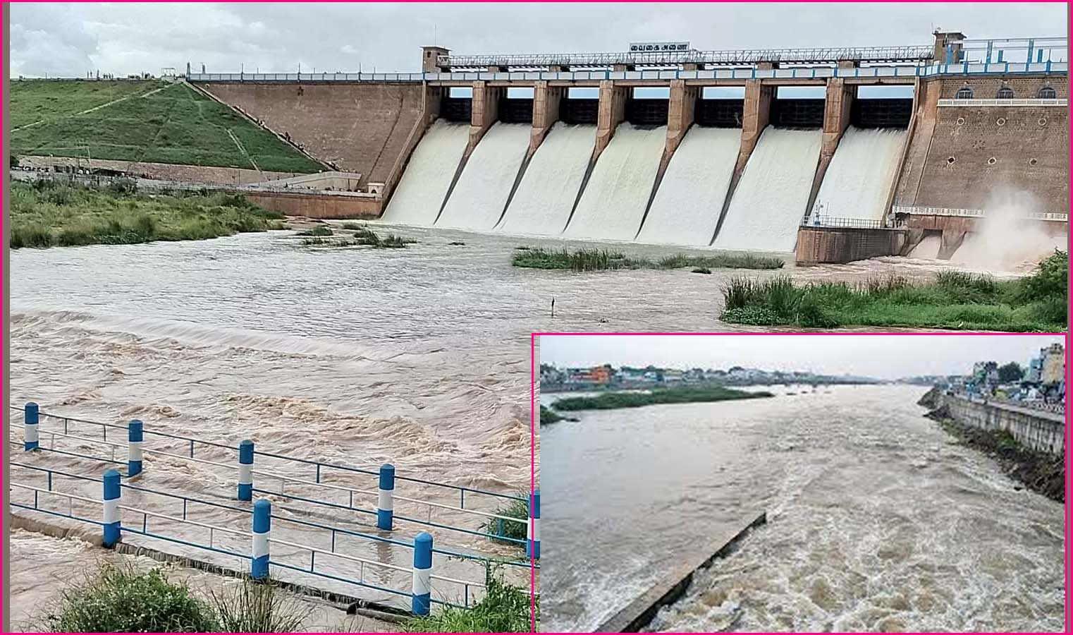 நிரம்பிய வைகை அணையில் இருந்து தண்ணீர் திறப்பு அதிகரிப்பு – 5 மாவட்டங்களுக்கு வெள்ள அபாய எச்சரிக்கை