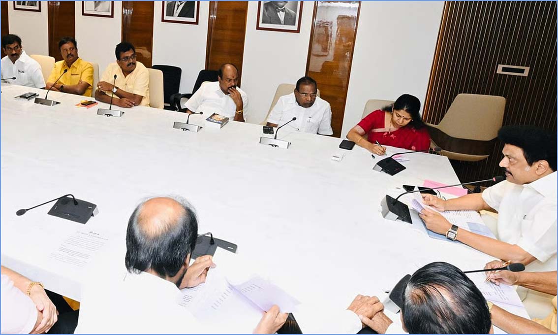 முதலமைச்சர் ஸ்டாலின் தலைமையில் நடைபெற்ற திமுக நாடாளுமன்ற உறுப்பினர்கள் கூட்டத்தில் 12 தீர்மானங்கள் நிறைவேற்றம் / முழு விவரம்