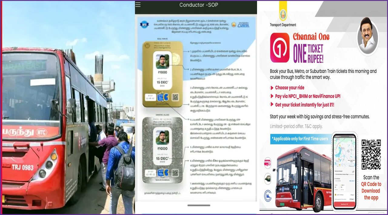 சென்னை மாநகர பேருந்து பயணத்திற்கான ரூ.1000, ரூ.2000 பஸ் பாஸ்களை ஆன்லைனில் பெறலாம்! போக்குவரத்துத் துறை அறிவிப்பு