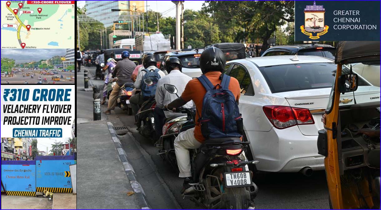 மெட்ரோ ரயில் பணிக்காக வேளச்சேரி மேம்பாலம் கட்டும் பணி  தற்காலிகமாக ஒத்திவைப்பு…
