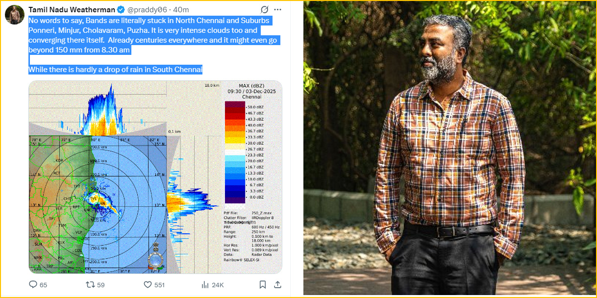 சொல்ல வார்த்தைகளே இல்லை, வட சென்னை பகுதியில் கடுமையான மேகங்கள் வரிசையில் உள்ளது! வெதர்மேன் தகவல்…