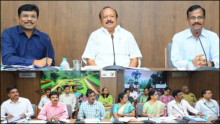 நெல்வயல்களில் தேங்கியுள்ள வெள்ள நீரை உடனடியாக  வெளியேற்ற நடவடிக்கை! அமைச்சர் எம்.ஆர்.கே.பன்னீர்செல்வம்