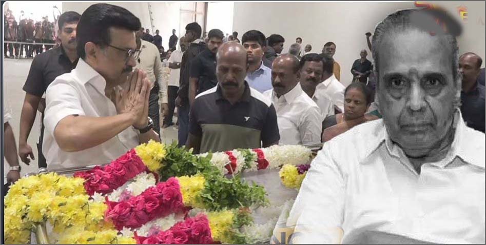 திரைப்பட தயாரிப்பாளர் ஏவிஎம் சரவணன் மறைவு: முதல்வர் மு.க.ஸ்டாலின் நேரில் அஞ்சலி – இரங்கல்!