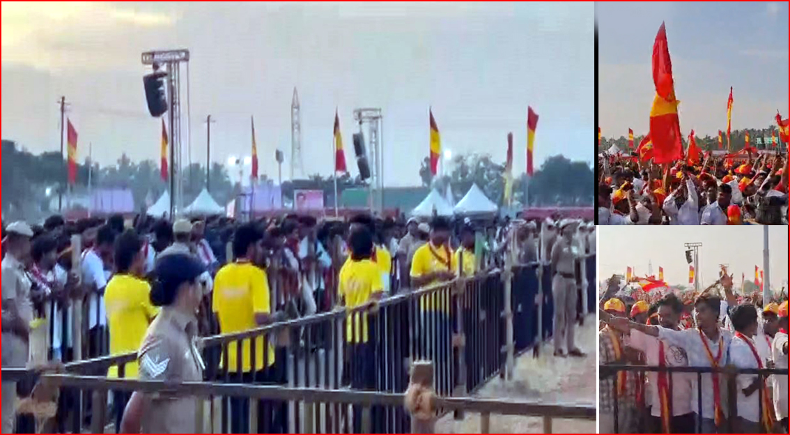 ஈரோட்டில் இன்று விஜய் பொதுக்கூட்டம் – போலீசார் கெடுபிடி – பலத்த பாதுகாப்பு…